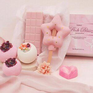 Pink Bliss Bomb & Soap Set | Floral Fruity Scent | Handmade Self Care